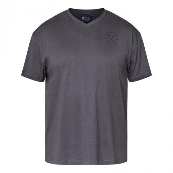 North Latitude Alpine Club T-Shirt Hall/Charcoal - T-särgid - Suured T-särgid 2XL – 14XL