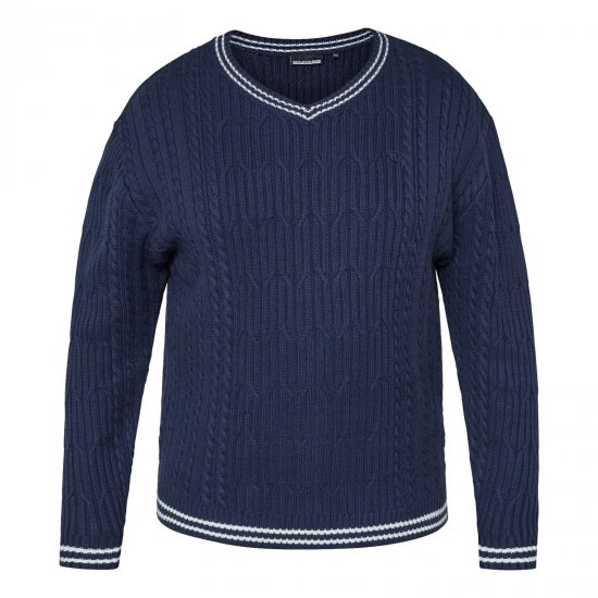North Latitude V-Neck Knit Tumesinine - TALL dressipluusid - TALL dressipluusid ja pusad