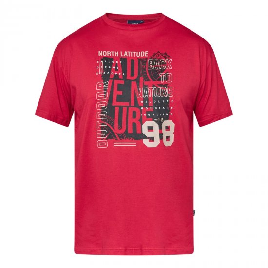 North Latitude Adventure 98 Graphic Tee Kollane/Oranž - T-särgid - Suured T-särgid 2XL – 14XL