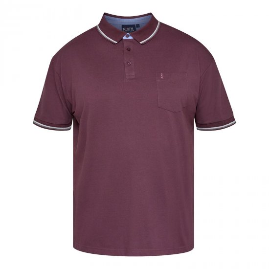 North Latitude Superflex Polo Aubergine - TALL polosärgid - TALL polosärgid pikkadele meestele