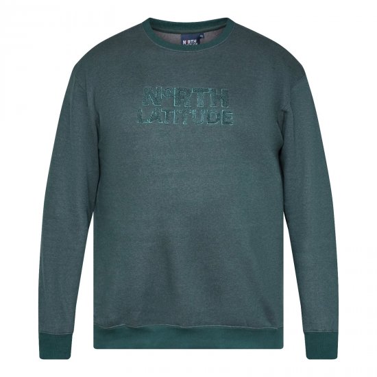 North Latitude Crewneck Logo Sweat Roheline/Khaki - TALL dressipluusid - TALL dressipluusid ja pusad