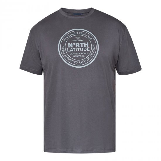North Latitude T-Shirt Hall/Charcoal - TALL T-särgid - T-särgid pikkadele meestele