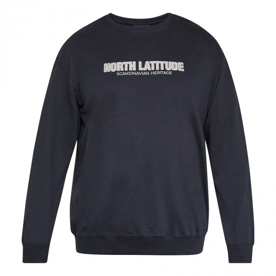 North Latitude Crewneck Sweatshirt Must - TALL dressipluusid - TALL dressipluusid ja pusad