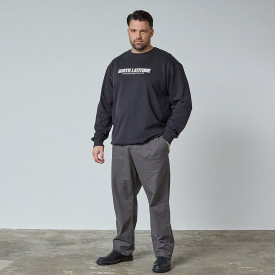 North Latitude Crewneck Sweatshirt Must - TALL dressipluusid - TALL dressipluusid ja pusad