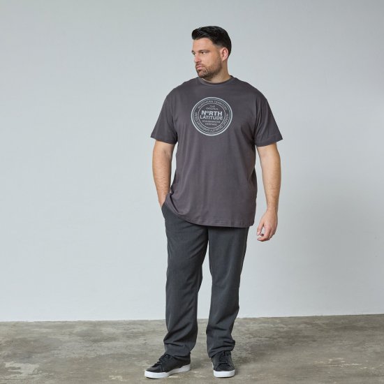 North Latitude T-Shirt Hall/Charcoal - TALL T-särgid - T-särgid pikkadele meestele