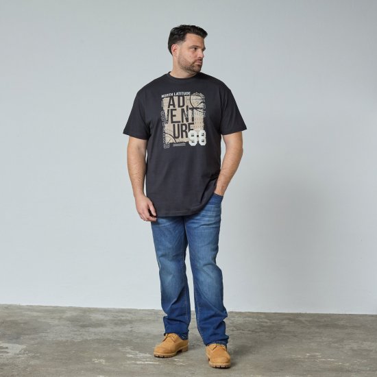 North Latitude Adventure 98 Graphic Tee Must - TALL T-särgid - T-särgid pikkadele meestele