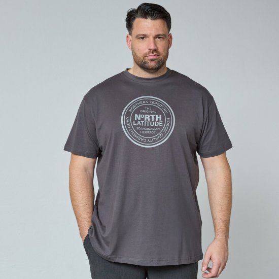 North Latitude T-Shirt Hall/Charcoal - T-särgid - Suured T-särgid 2XL – 14XL
