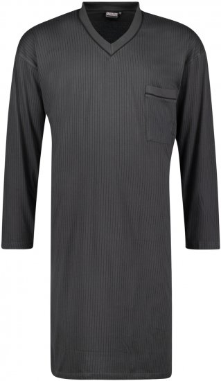 Adamo Gustav Long Nightshirt Charcoal - Aluspesu ja Ujumisriided - Aluspesu 2XL-8XL