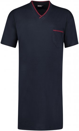 Adamo Bert Short sleeve Long Nightshirt Navy - Aluspesu ja Ujumisriided - Aluspesu 2XL-8XL