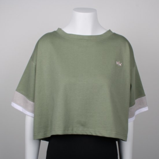 Nora Mikken AGNES Crop Top Green - T-särgid - 