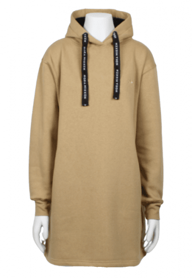Nora Mikken KRISTINA Long Hoodie Camel - Sviitrid ja dressipluusid - 