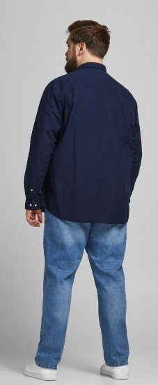 Jack & Jones Summer Shirt L/S Navy - Särgid - Meeste suured särgid 2XL – 8XL