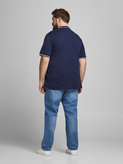 Jack & Jones Jersey Polo Navy - Polosärgid - Meeste suured polosärgid 2XL – 8XL