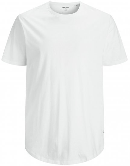 Jack & Jones NOA Crew Neck T-shirt White - T-särgid - Suured T-särgid 2XL – 14XL