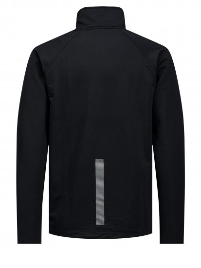 Jack & Jones Running Half Zip Sweat Black - Sviitrid ja dressipluusid - Meeste suured kapuutsiga jakid suurustes 2XL – 14XL