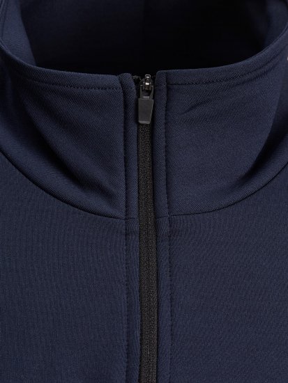 Jack & Jones Running Half Zip Sweat Navy - Sviitrid ja dressipluusid - Meeste suured kapuutsiga jakid suurustes 2XL – 14XL