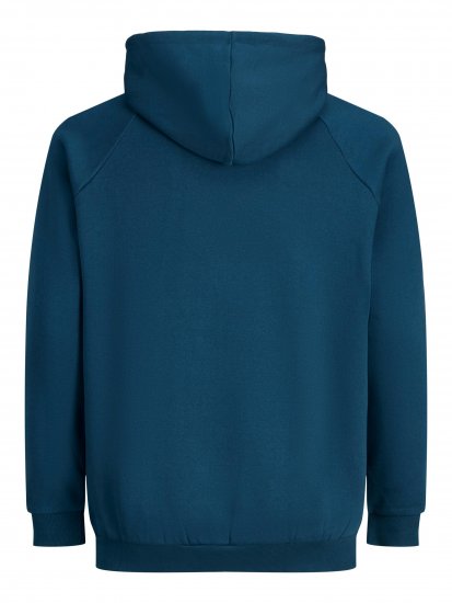 Jack & Jones Booster Hoodie Blue - Sviitrid ja dressipluusid - Meeste suured kapuutsiga jakid suurustes 2XL – 14XL