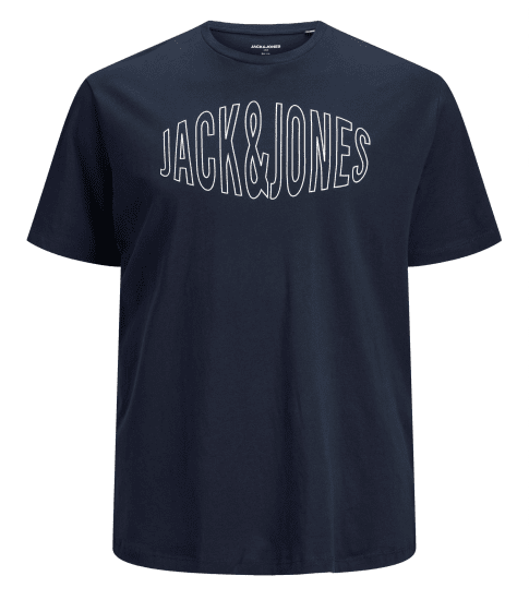 Jack & Jones Preston Crew Neck T-Shirt Navy - T-särgid - Suured T-särgid 2XL – 14XL