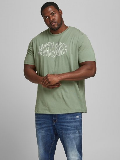 Jack & Jones Preston T-Shirt Sea Spray - T-särgid - Suured T-särgid 2XL – 14XL