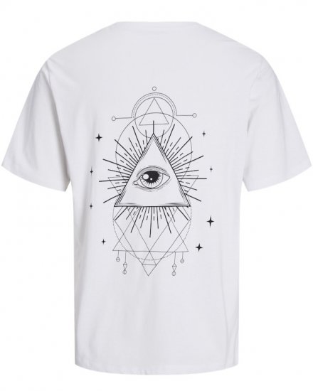 Jack & Jones Jackie Crew Neck T-Shirt White - T-särgid - Suured T-särgid 2XL – 14XL