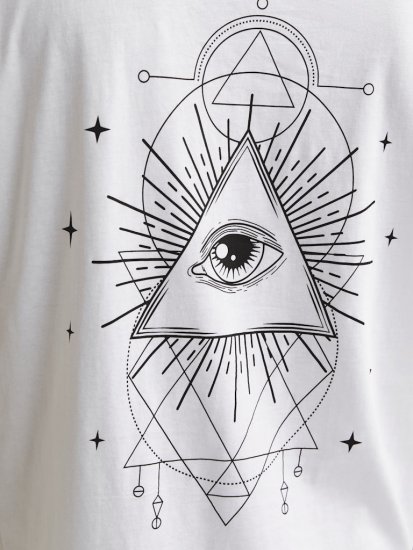 Jack & Jones Jackie Crew Neck T-Shirt White - T-särgid - Suured T-särgid 2XL – 14XL