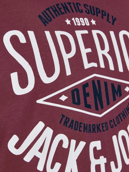 Jack & Jones JJELOGO TEE Hawthorn Rose - T-särgid - Suured T-särgid 2XL – 14XL