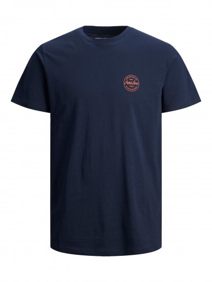 Jack & Jones JJESHARK TEE Navy - T-särgid - Suured T-särgid 2XL – 14XL