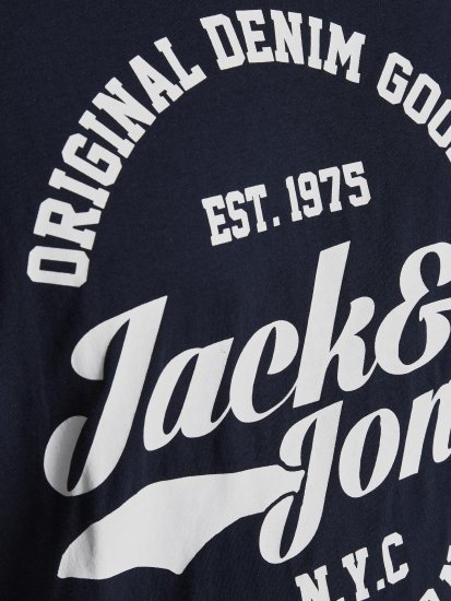 Jack & Jones JJERAFA TEE Navy - T-särgid - Suured T-särgid 2XL – 14XL