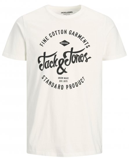 Jack & Jones JJERAFA TEE White - T-särgid - Suured T-särgid 2XL – 14XL