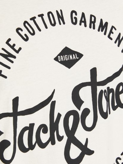 Jack & Jones JJERAFA TEE White - T-särgid - Suured T-särgid 2XL – 14XL