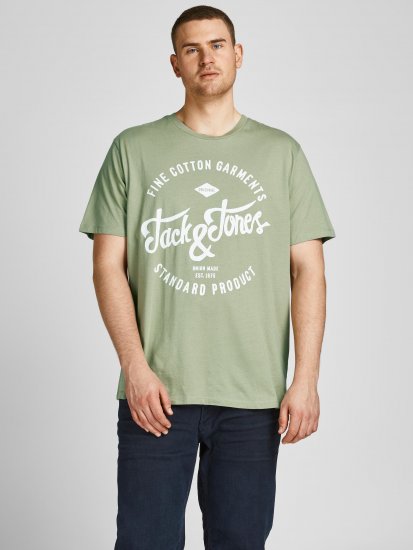 Jack & Jones JJERAFA TEE Light Green - T-särgid - Suured T-särgid 2XL – 14XL