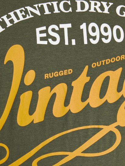 Jack & Jones JPRBLUBOOSTER TEE Khaki - T-särgid - Suured T-särgid 2XL – 14XL