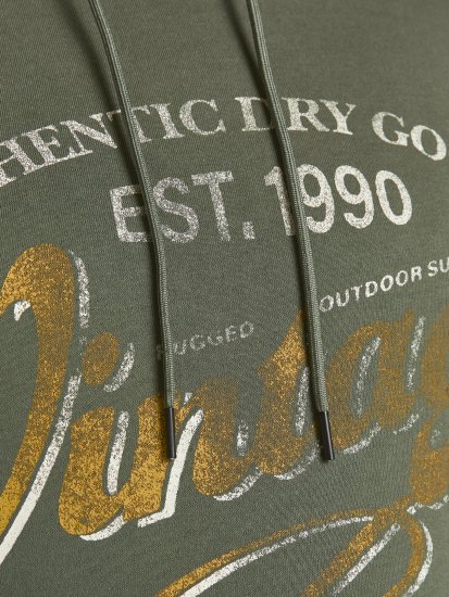 Jack & Jones JPRBLUBOOSTER SWEAT Hoodie Khaki - Sviitrid ja dressipluusid - Meeste suured kapuutsiga jakid suurustes 2XL – 14XL