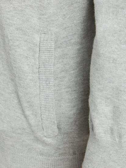 Jack & Jones JJEMIL Knit Turtle Zip Cardigan Light Grey - Sviitrid ja dressipluusid - Meeste suured kapuutsiga jakid suurustes 2XL – 14XL