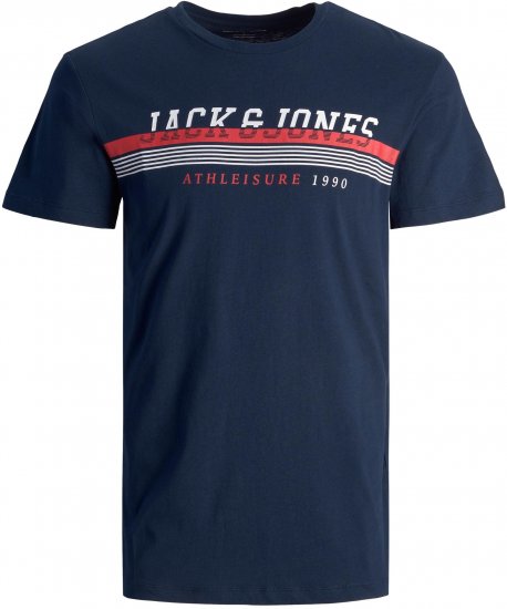 Jack & Jones JJIRON TEE Navy - T-särgid - Suured T-särgid 2XL – 14XL