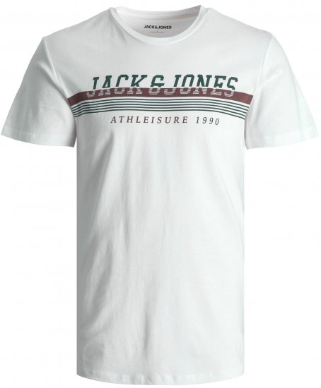 Jack & Jones JJIRON TEE White - T-särgid - Suured T-särgid 2XL – 14XL
