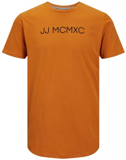 Jack & Jones JJHUGO FLOCK TEE Orange - T-särgid - Suured T-särgid 2XL – 14XL