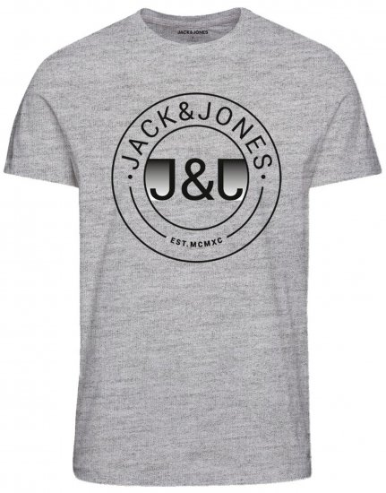 Jack & Jones JJMILAS T-Shirt Grey - T-särgid - Suured T-särgid 2XL – 14XL