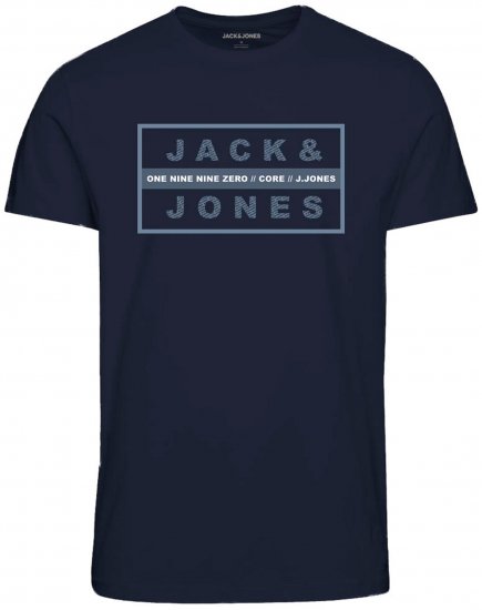 Jack & Jones JJSTORM TEE Navy - T-särgid - Suured T-särgid 2XL – 14XL