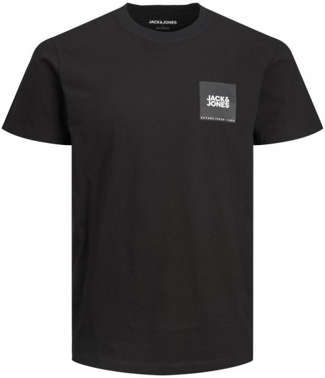 Jack & Jones JJLOCK TEE Black - T-särgid - Suured T-särgid 2XL – 14XL