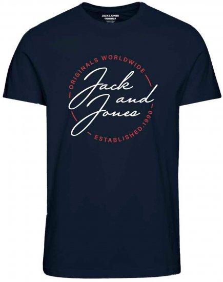 Jack & Jones JORJERRYS TEE Navy - T-särgid - Suured T-särgid 2XL – 14XL
