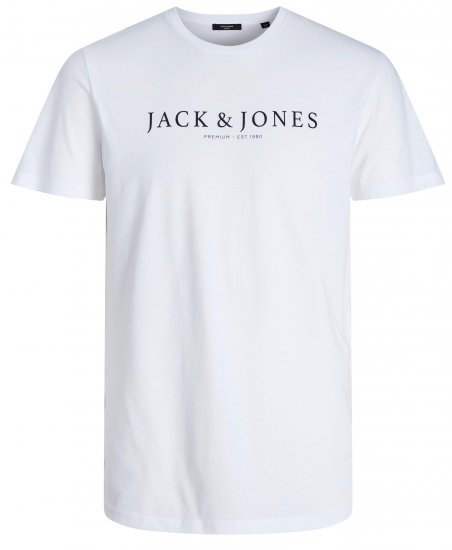 Jack & Jones JPRBLABOOSTER T-shirt White - T-särgid - Suured T-särgid 2XL – 14XL