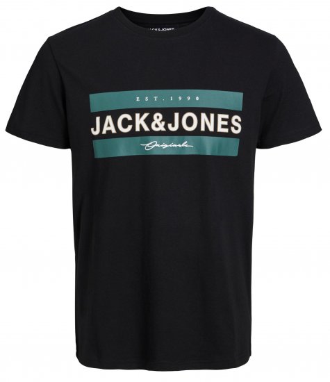 Jack & Jones JORFRIDAY T-Shirt Black - T-särgid - Suured T-särgid 2XL – 14XL