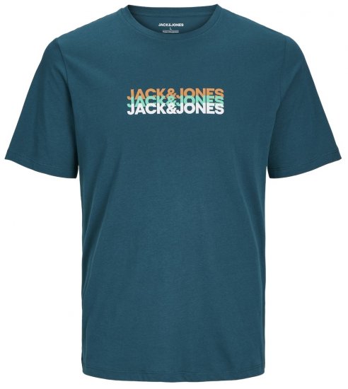 Jack & Jones JJCYBER T-Shirt Deep Teal - T-särgid - Suured T-särgid 2XL – 14XL
