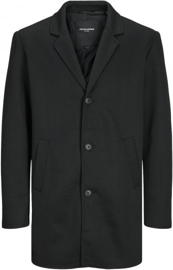 Jack & Jones JJCHUCK Overcoat Black - Jakid ja joped - Joped, suured suurused: 2XL – 12XL