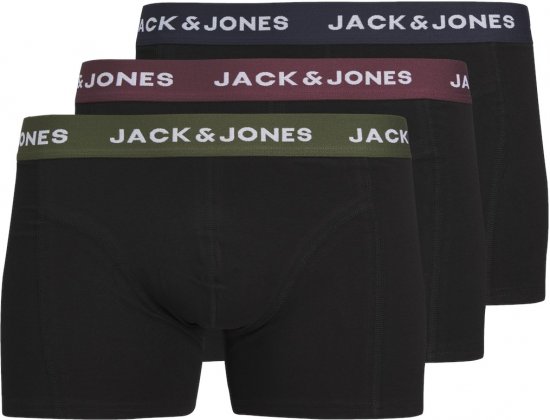 Jack & Jones JACARON Trunks 3-Pack Black - Aluspesu ja ujumisriided - Aluspesu 2XL-8XL