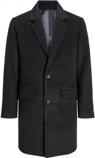 Jack & Jones HAYS Coat Black - Jakid ja joped - Joped, suured suurused: 2XL – 12XL