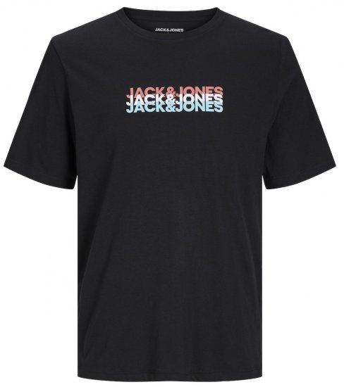 Jack & Jones JJCYBER T-Shirt Black - T-särgid - Suured T-särgid 2XL – 14XL
