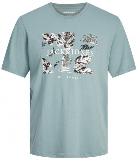 Jack & Jones JJFLOOR T-Shirt Goblin Blue - T-särgid - Suured T-särgid 2XL – 14XL