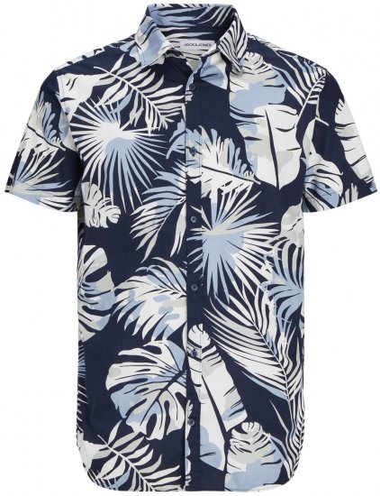 Jack & Jones JOSHUA Floral Shirt Navy Blazer - Särgid - Meeste suured särgid 2XL – 8XL